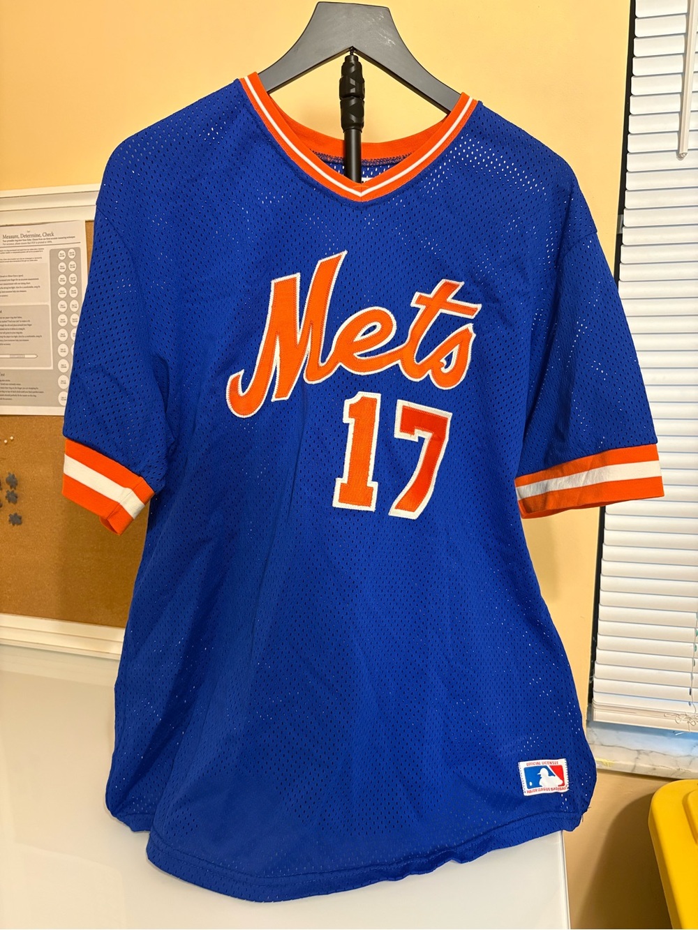 Vtg 80s New York Mets #17 Keith Hernandez MacGregor Sand-Knit Jersey